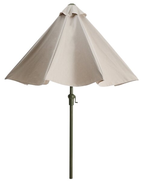 Kave Home Béžovo-zelený slunečník Milna ø 300 cm
