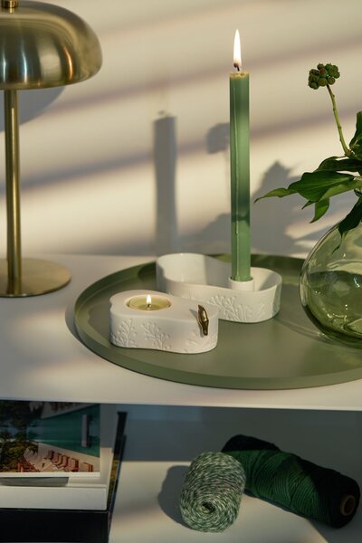 Porcelánový svícen Gold Bird