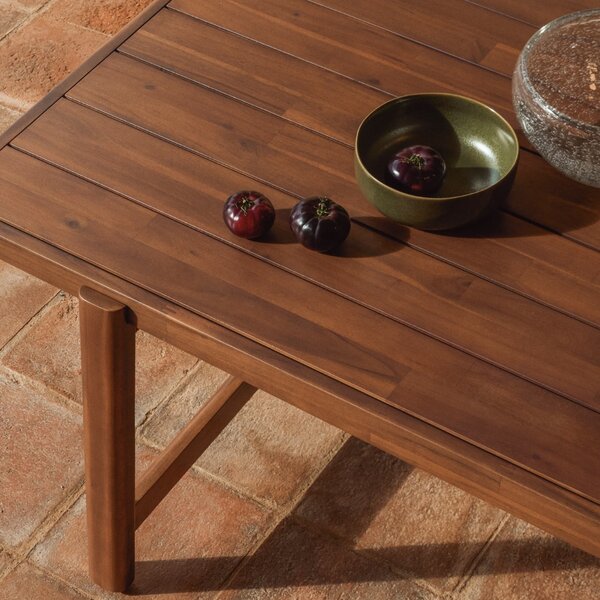Kave Home Dřevěný zahradní jídelní stůl Itani 240 x 100 cm