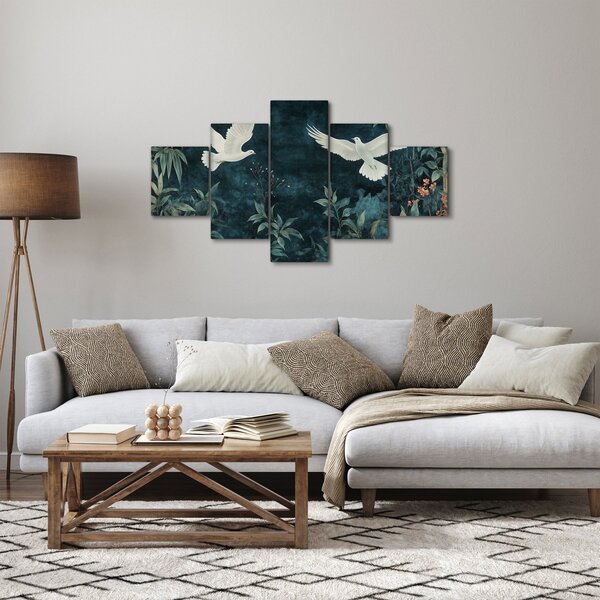 Obraz - Dvě holubice (125x70 cm)