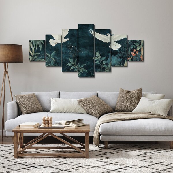 Obraz - Dvě holubice (210x100 cm)