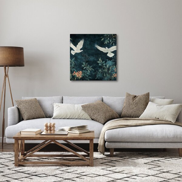 Obraz - Dvě holubice (30x30 cm)