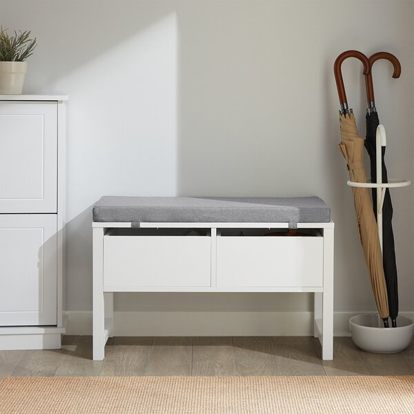 Sobuy Fsr88-W Lavice S Úložným Prostorem Lavice Se Sedátkem Bílá 72X46X30Cm