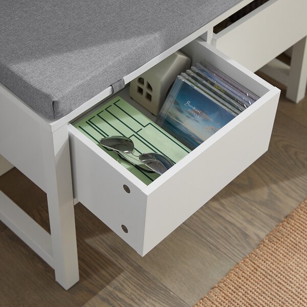 Sobuy Fsr88-W Lavice S Úložným Prostorem Lavice Se Sedátkem Bílá 72X46X30Cm