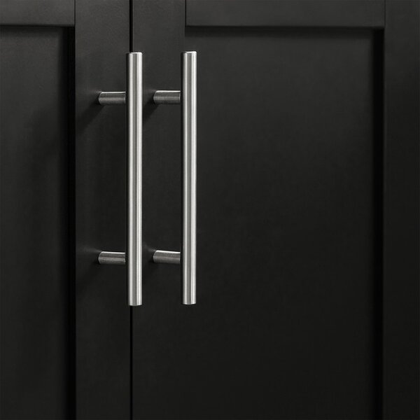 Sobuy Fkw110-Sch Kuchyňský Vozík Servírovací Vozík Boční Vozík Černý 80X90X46Cm