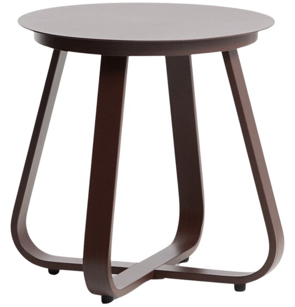 Kave Home Hnědý zahradní stolek Tamaris Ø 48 cm