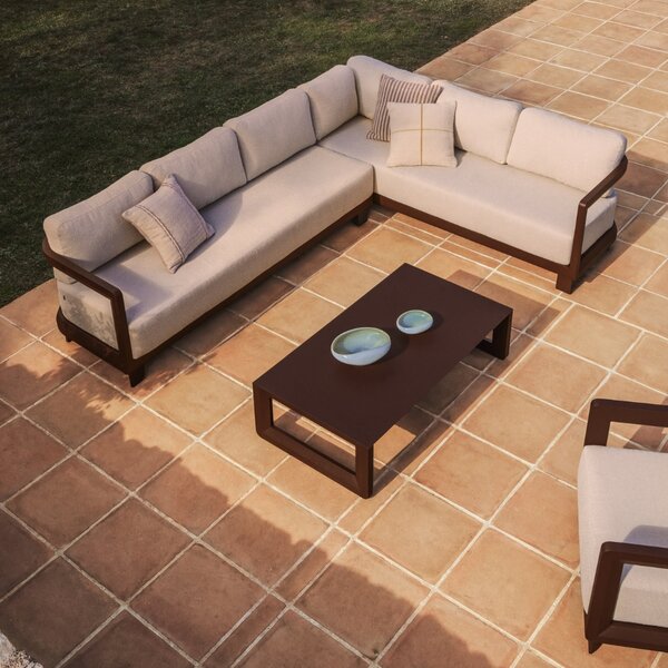 Kave Home Hnědo-béžový zahradní modul Nerano 208 cm