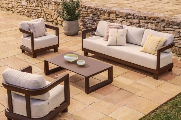 Kave Home Hnědo-béžový zahradní modul Nerano 208 cm