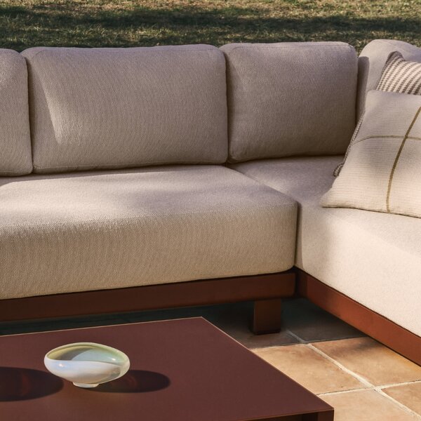 Kave Home Hnědo-béžový zahradní modul Nerano 208 cm