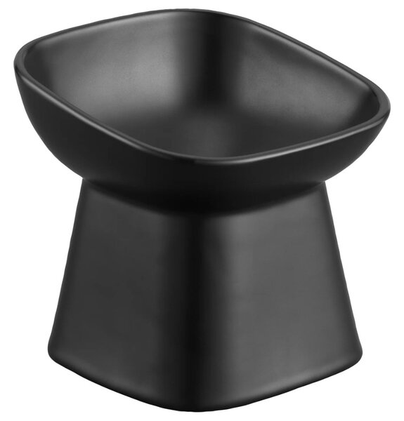 Černá keramická miska pro psy Yamazaki Tower 11,5 cm