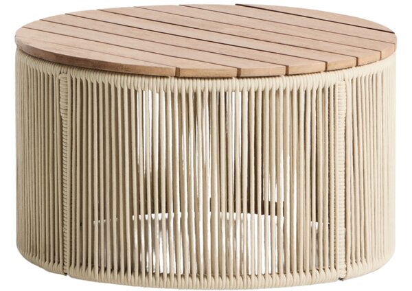 Kave Home Krémový zahradní stolek Dandara 60 cm