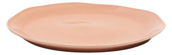 Růžový keramický talíř Kave Home Tiraya 27 cm