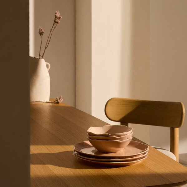 Růžový keramický talíř Kave Home Tiraya 27 cm