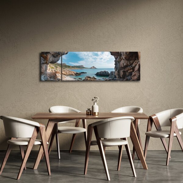 Obraz - Jeskyně u moře (170x50 cm)