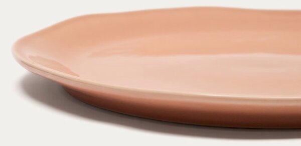 Růžový keramický talíř Kave Home Tiraya 27 cm
