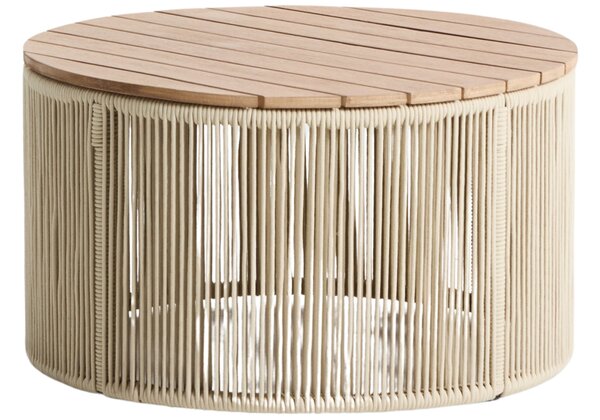 Kave Home Krémový zahradní stolek Dandara 70 cm
