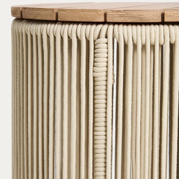 Kave Home Krémový zahradní stolek Dandara 40 cm