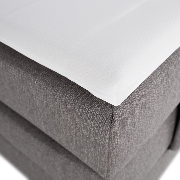 KONDELA Elektrická polohovací postel, boxspring, šedá, 160x200, MURKO NEW