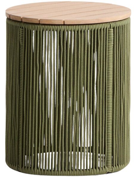 Kave Home Zelený zahradní stolek Dandara 40 cm