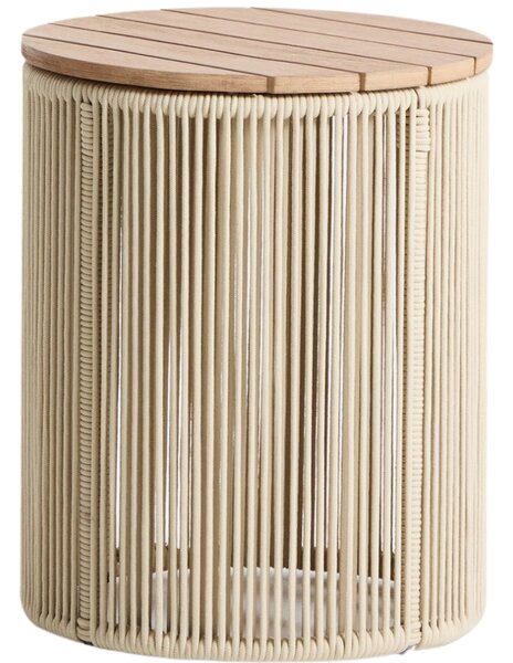 Kave Home Krémový zahradní stolek Dandara 40 cm