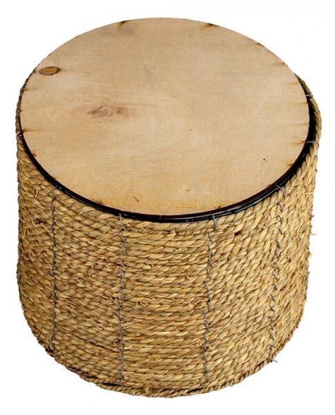 Pletený přírodní obal na květinu L – 30x23 cm