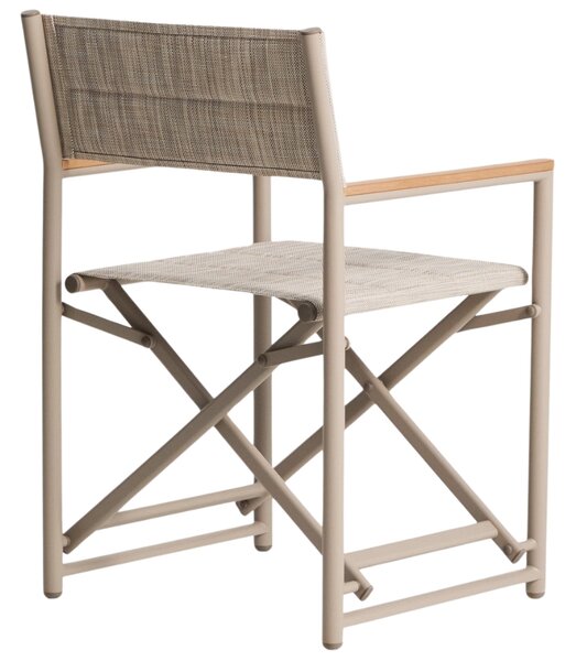 Kave Home Béžová skládací zahradní židle Tisno