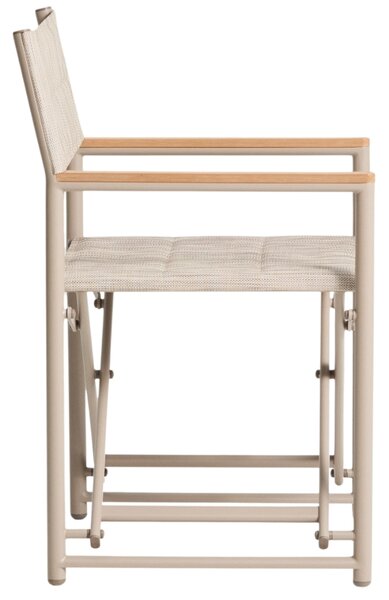 Kave Home Béžová skládací zahradní židle Tisno