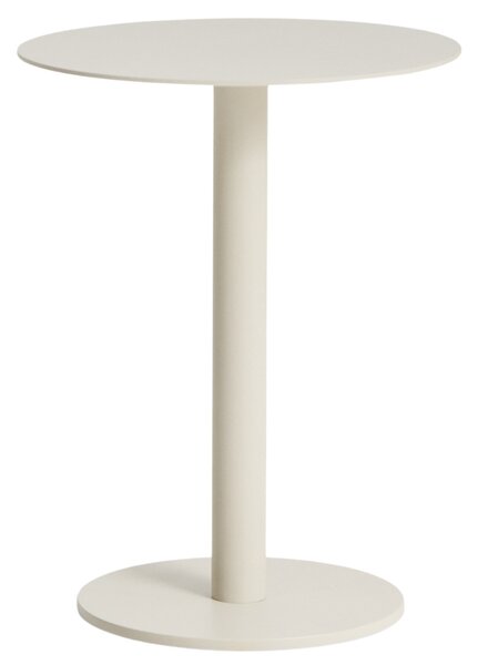 Kave Home Krémový hliníkový zahradní stolek Asinara ⌀ 40 cm