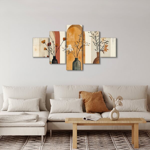 Obraz - Vázy v obloucích (125x70 cm)
