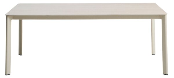 Kave Home Béžový zahradní stůl s keramickou deskou Anafi 180 x 90 cm
