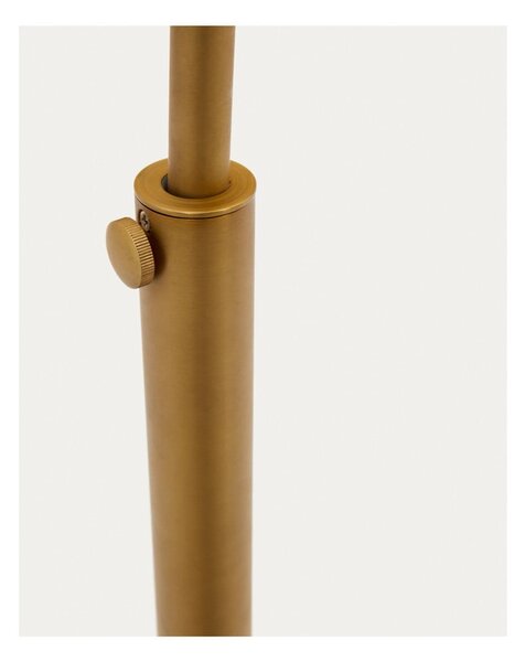 Stojací lampa ve zlaté barvě s kovovým stínidlem (výška 160 cm) Madali – Kave Home