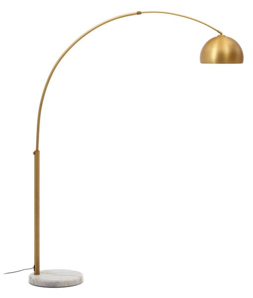 Stojací lampa ve zlaté barvě s kovovým stínidlem (výška 160 cm) Madali – Kave Home