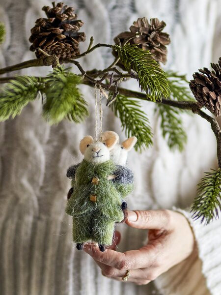 Plstěná vánoční ozdoba Peo Mouse Tree