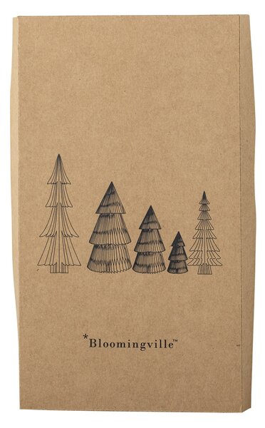 Vánoční dekorace Milan Wood Trees – set 5 ks