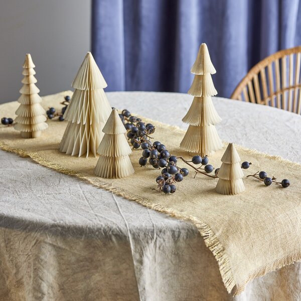 Vánoční dekorace Milan Wood Trees – set 5 ks