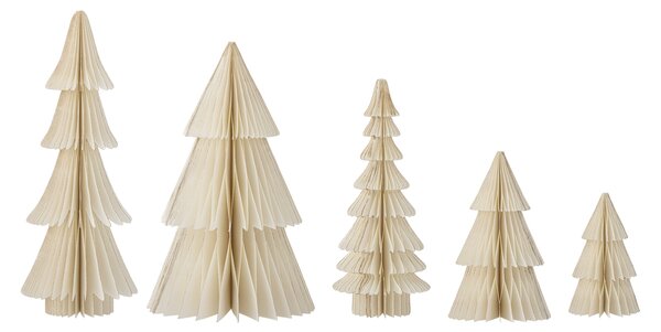 Vánoční dekorace Milan Wood Trees – set 5 ks