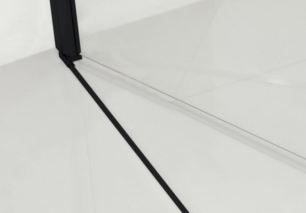 Hagser Gabi sprchové dveře 80 cm sklopné černá matný/průhledné sklo HGR22000021