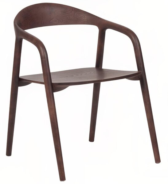FormWood Hnědá dřevěná jídelní židle Kira