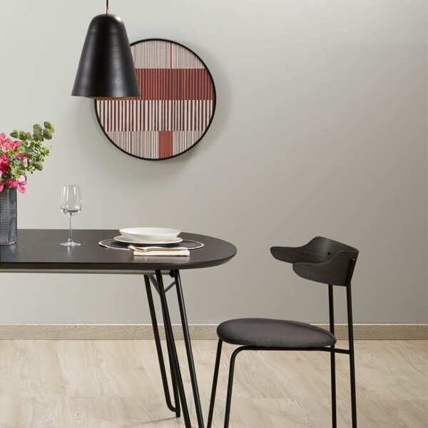 Černý jasanový rozkládací stůl Kave Home Milian 170-320x100 cm