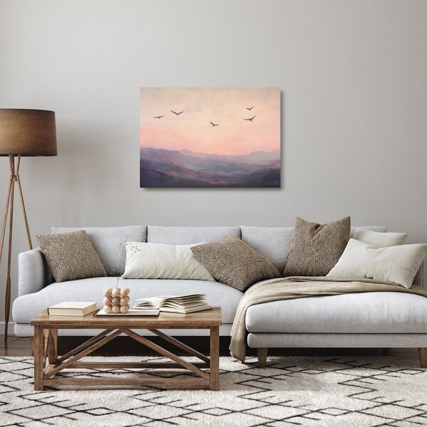 Skleněný obraz - Hejno ptáků II. (70x50 cm)