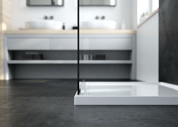 Oltens Superior obdélníková sprchová vanička 100x80 cm bílá 15002000