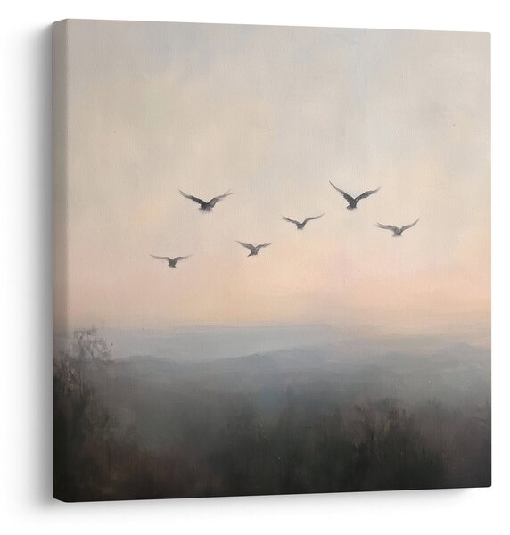 Obraz - Hejno ptáků (30x30 cm)