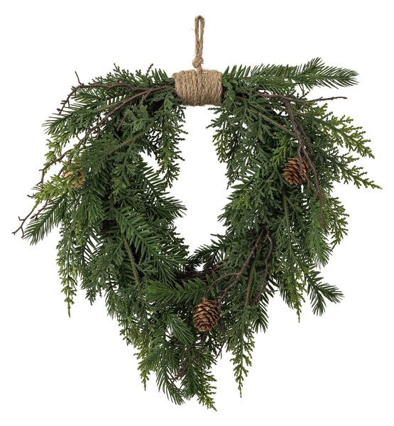 Umělý věnec Pine Heart Green