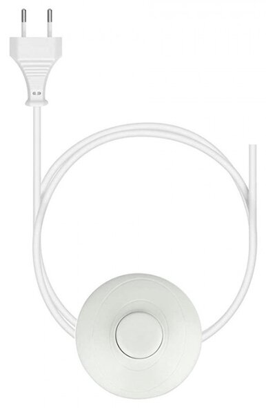 Stojací lampa ve tvaru bílého dřevěného majáku – 23x23x140 cm