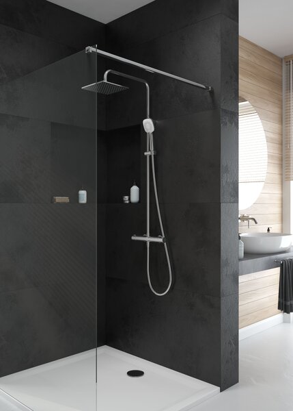 Oltens Superior čtvercová sprchová vanička 80x80 cm bílá 17002000