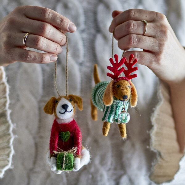 Plstěná vánoční ozdoba Monty Wool Multi B