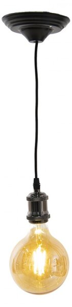 Kabel k lampě Černá 150 cm E27/max 1*60W – 14x150 cm