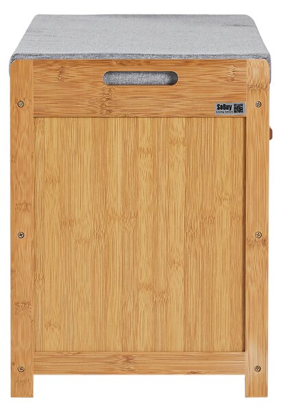 Sobuy Fsr75-N Lavice Na Boty Šatní Lavice Bambusová 91X45X34Cm