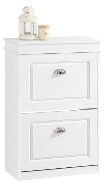Sobuy Fsr78-W Botník Komoda Na Boty Bílá 54X83X24Cm
