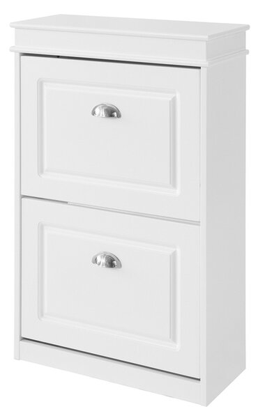 Sobuy Fsr78-W Botník Komoda Na Boty Bílá 54X83X24Cm